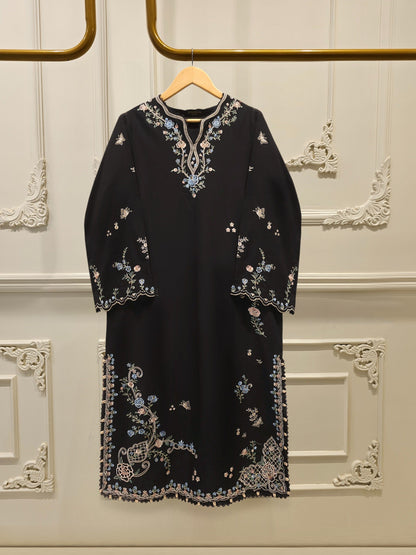 2 Piece - Embroidered Cambric Suit