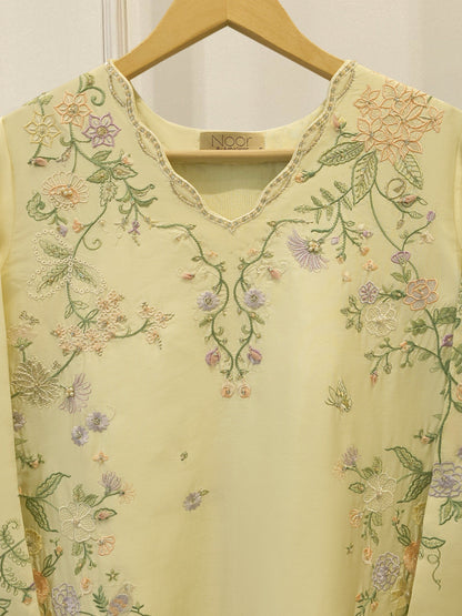 2 Piece - Embroidered Shesha Silk suit