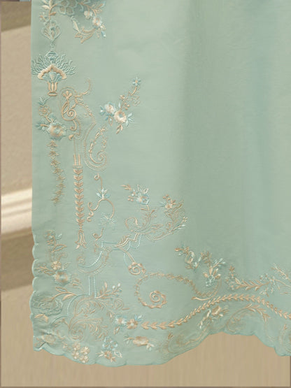 2 Piece - Embroidered Cambric Suit