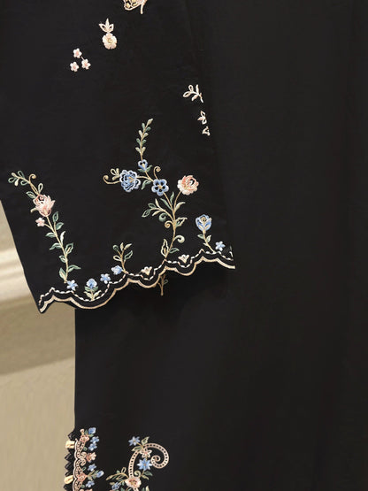 2 Piece - Embroidered Cambric Suit