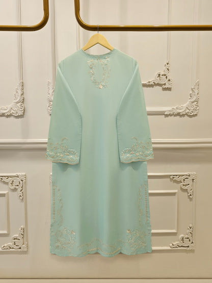 2 Piece - Embroidered Cambric Suit