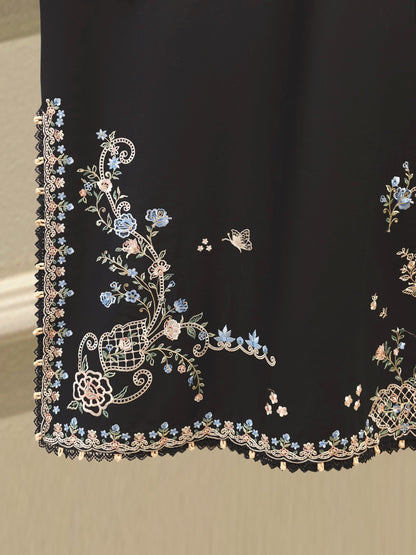 2 Piece - Embroidered Cambric Suit