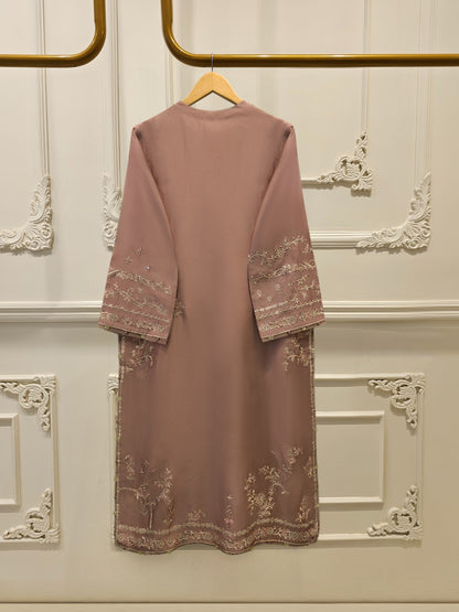 3 Piece- Pure Shisha Silk Embroidered Suit