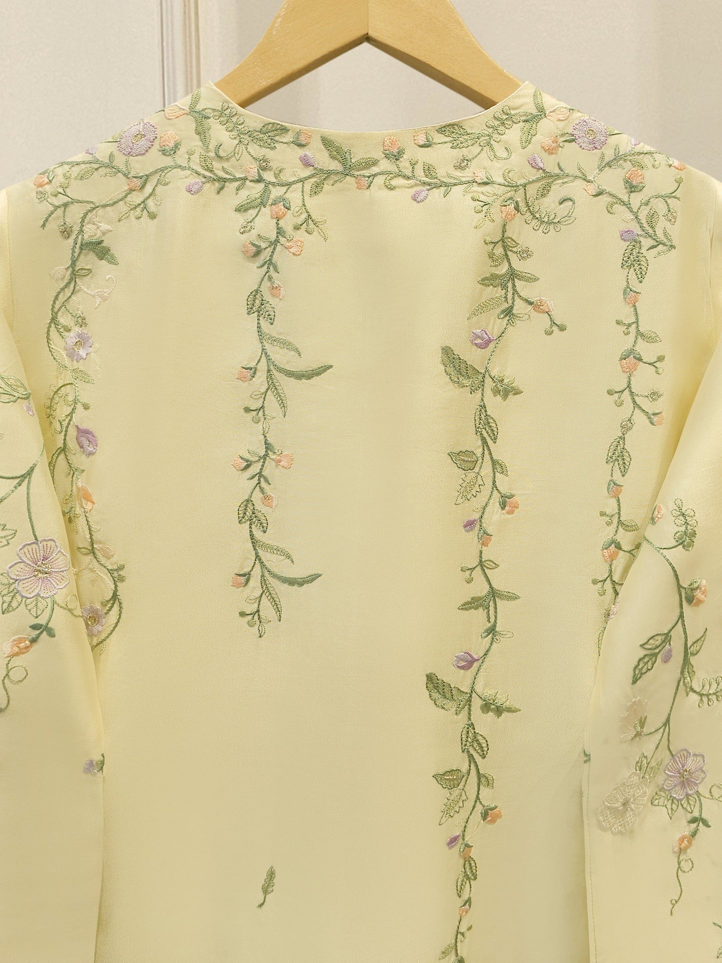 2 Piece - Embroidered Shesha Silk suit