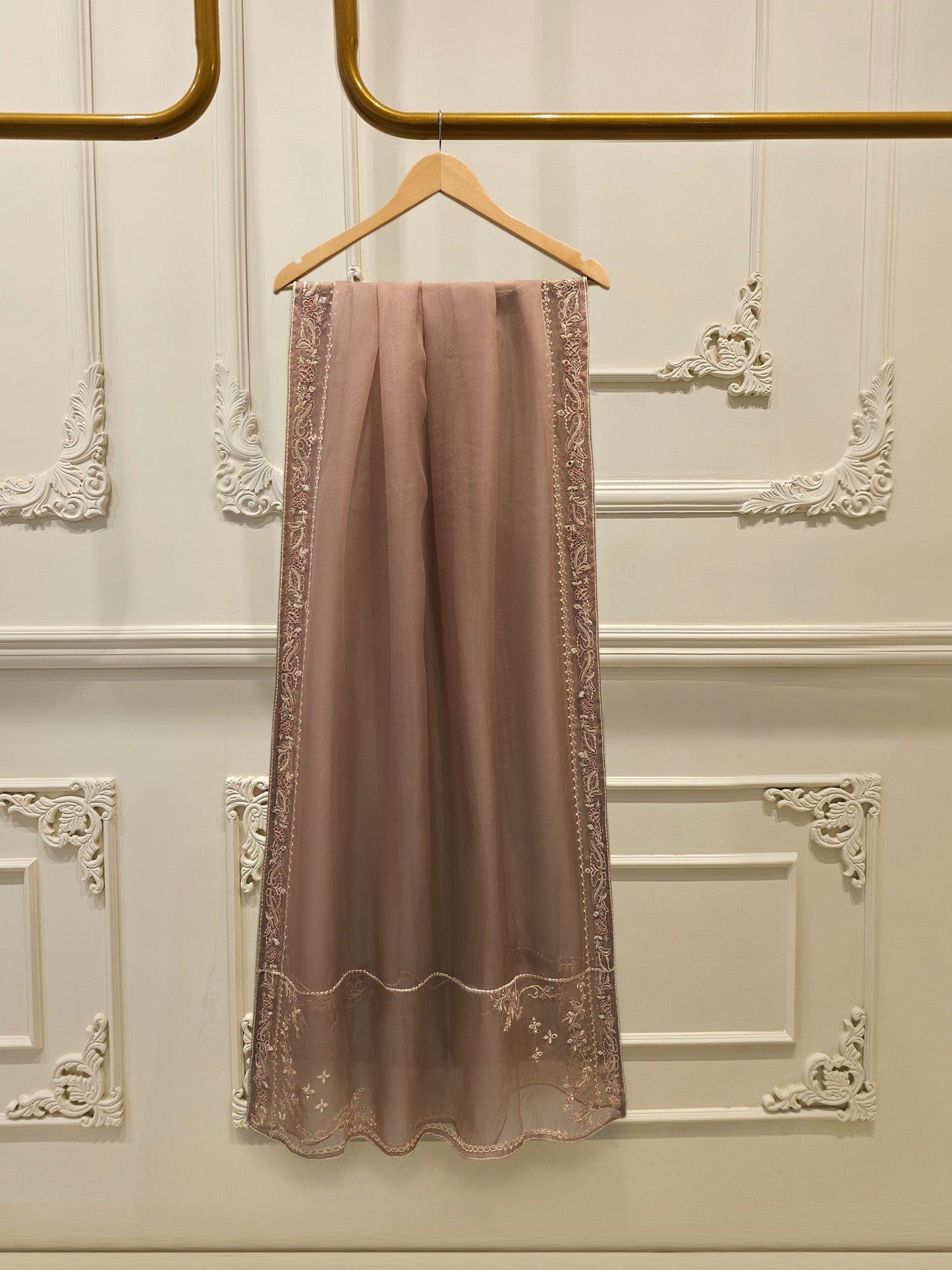 3 Piece- Pure Shisha Silk Embroidered Suit