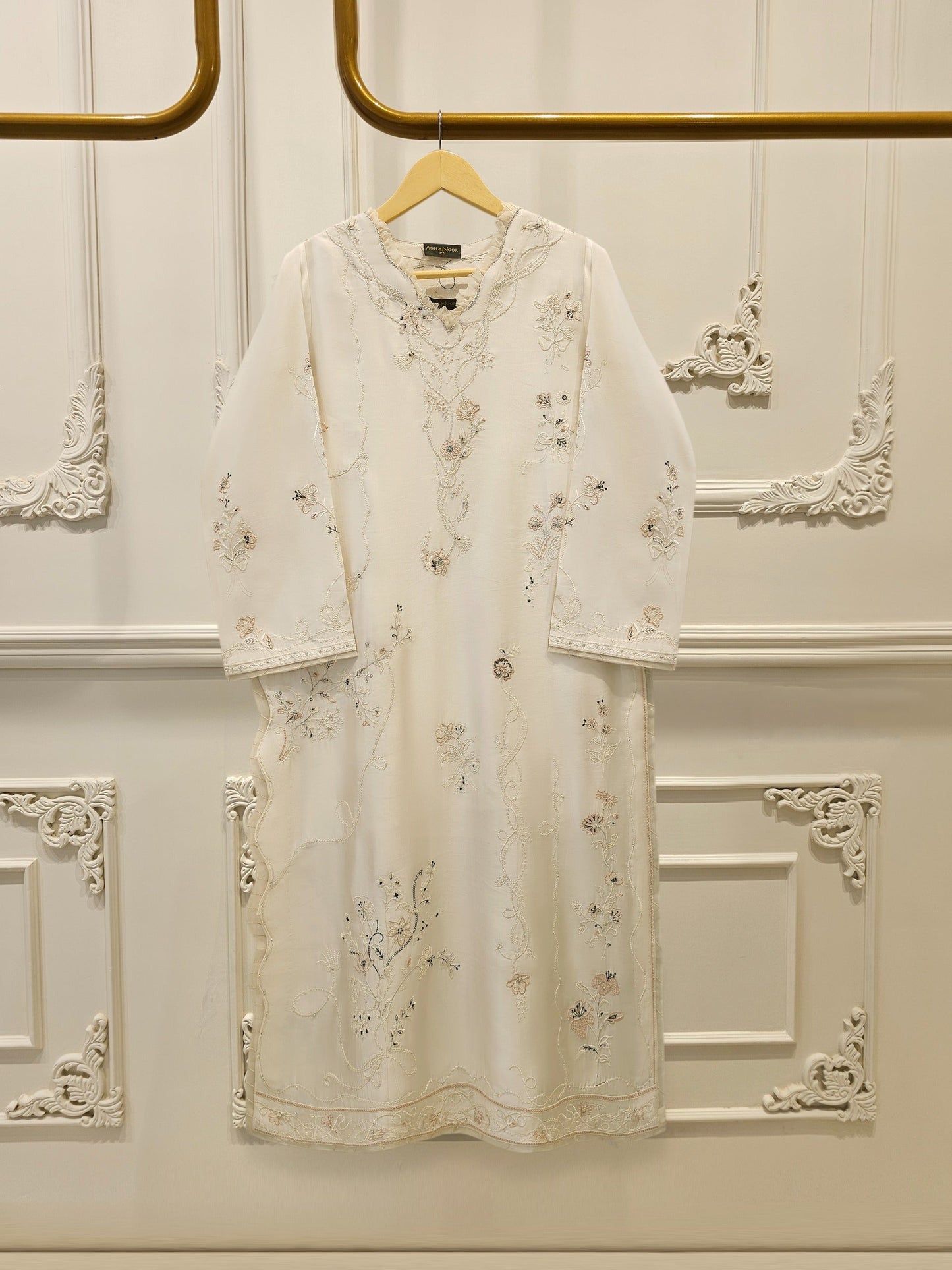 2 Piece- Pure Shisha Silk Embroidered Suit