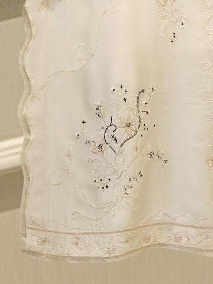 2 Piece- Pure Shisha Silk Embroidered Suit
