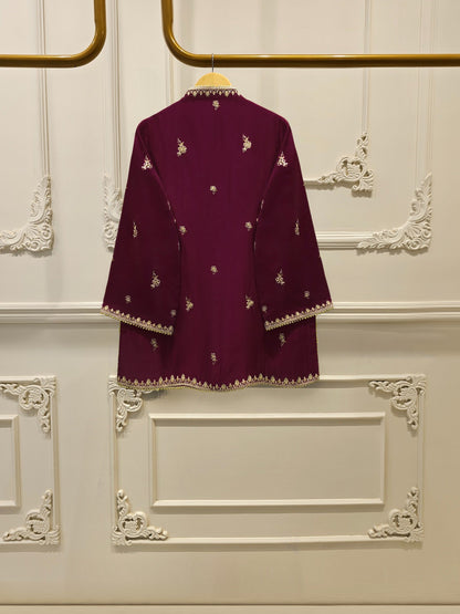 3 Piece- Pure Shisha Silk Embroidered Suit S115008