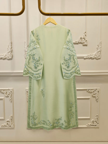 3 Piece- Pure Shisha Silk Embroidered Suit