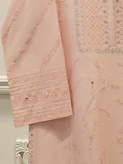 2 Piece - Embroidered Cambric Suit