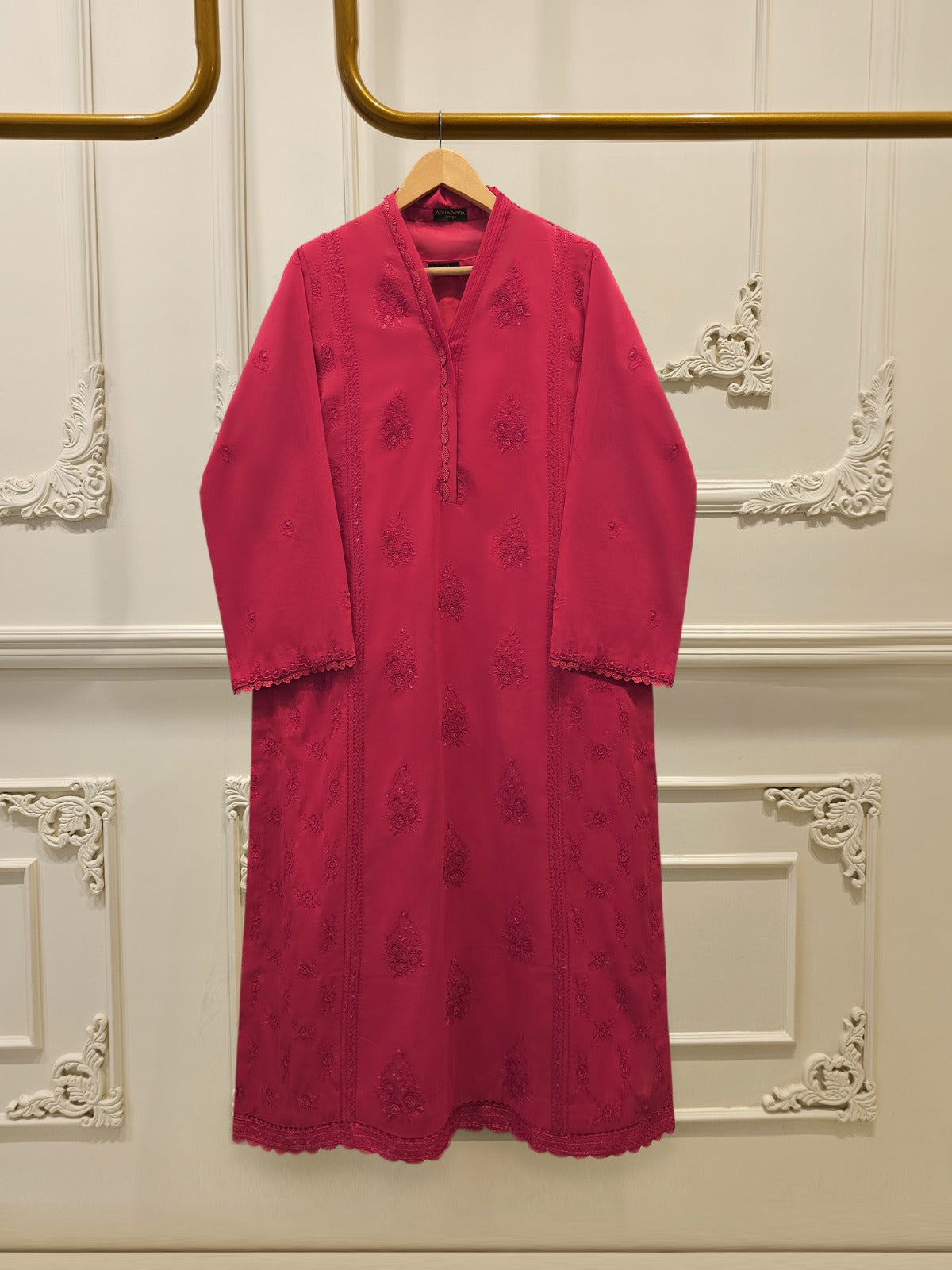 Embroidered Cambric Shirt