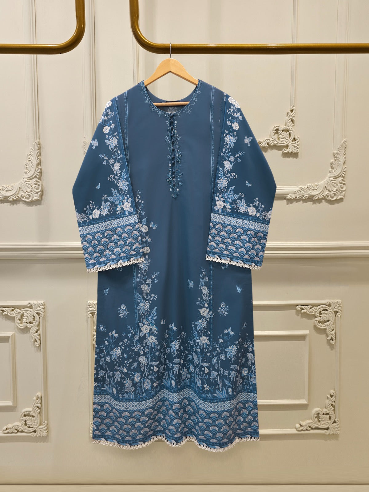 Embroidered Cambric Shirt
