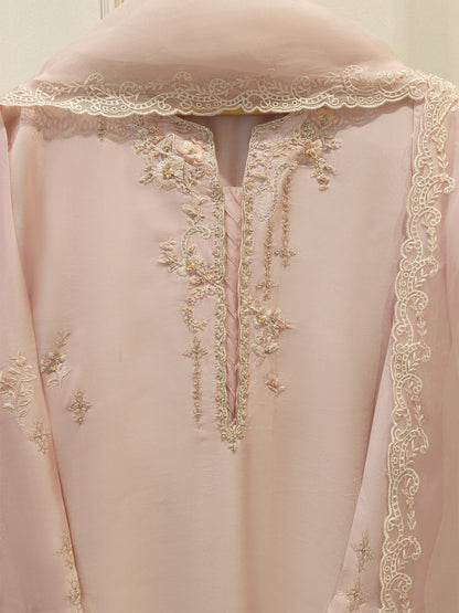 3 Piece- Pure Shisha Silk Embroidered Suit S115042