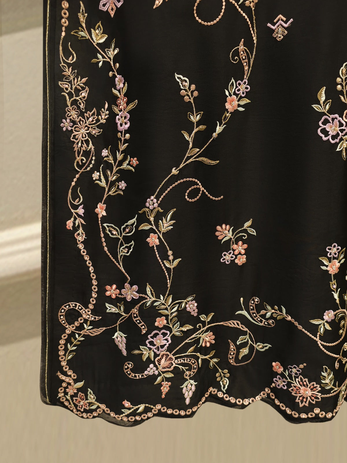 3 Piece- Pure Shisha Silk Embroidered Suit S115087