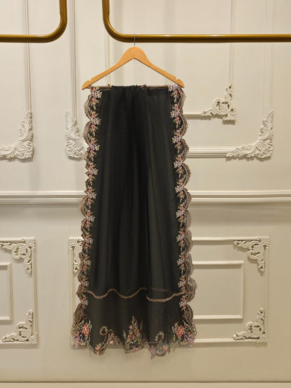 3 Piece- Pure Shisha Silk Embroidered Suit S115087