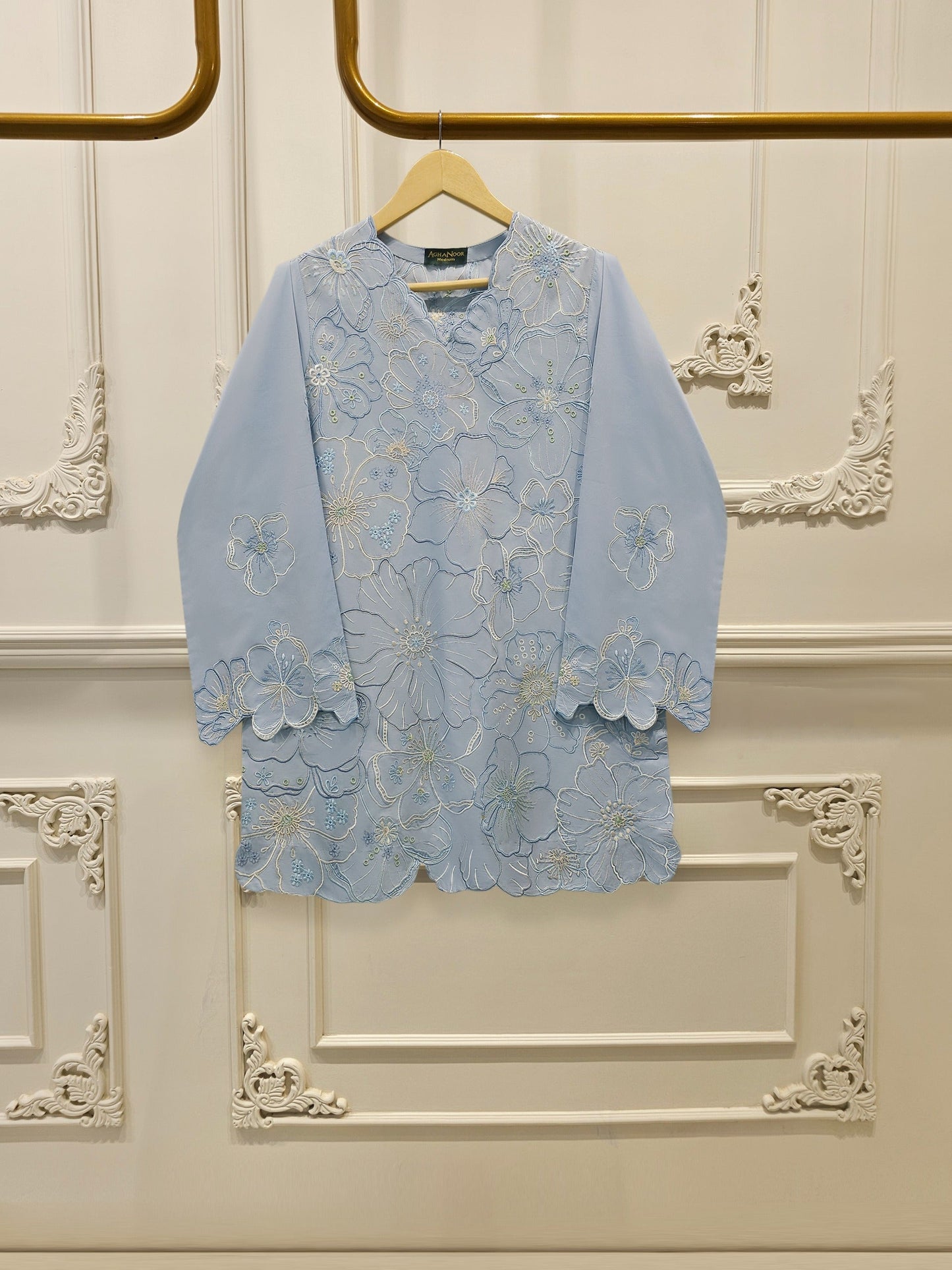 2 Piece - Embroidered Cambric Suit S115106