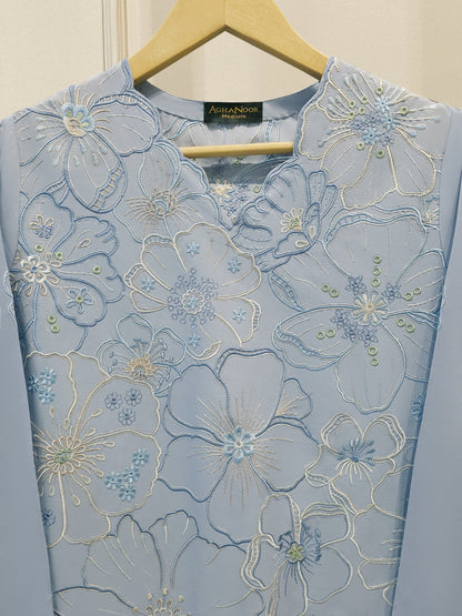 2 Piece - Embroidered Cambric Suit S115106