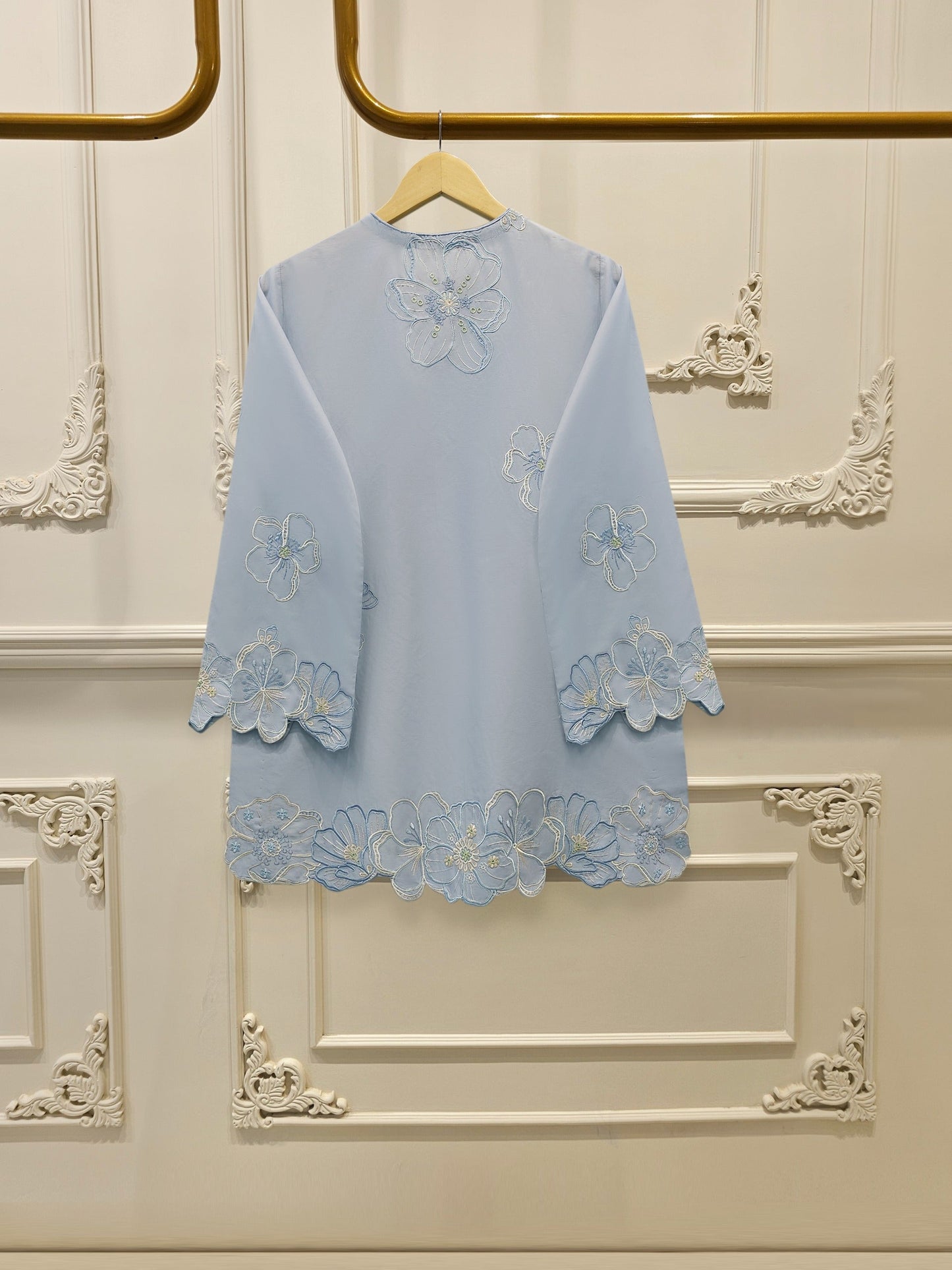 2 Piece - Embroidered Cambric Suit S115106