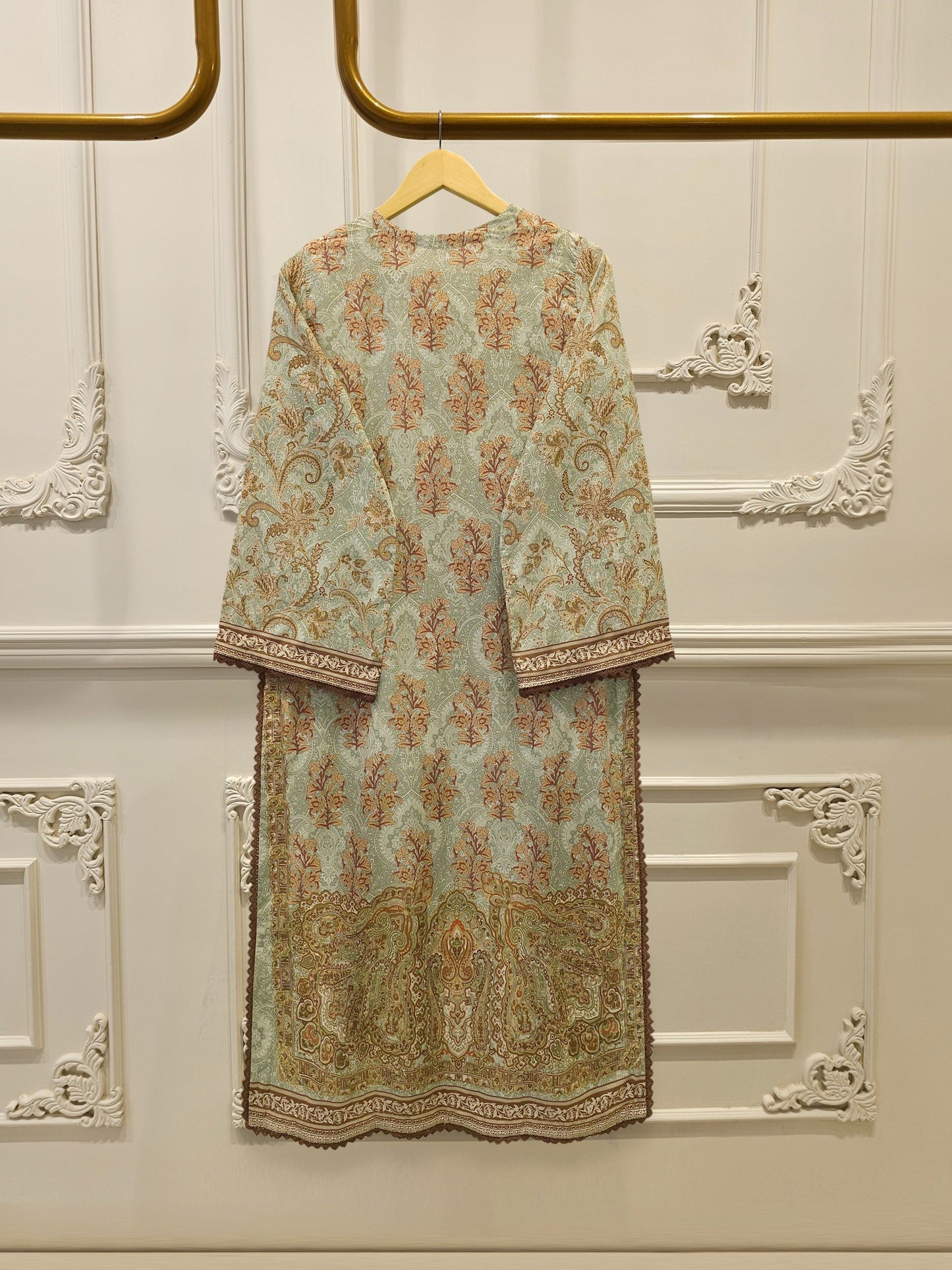 2 Piece -Digital Printed Embroidered Cambric Suit