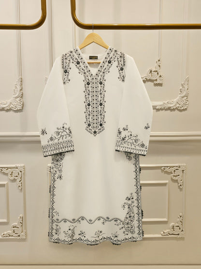 AGHA NOOR 2 Piece - Embroidered Cambric Suit