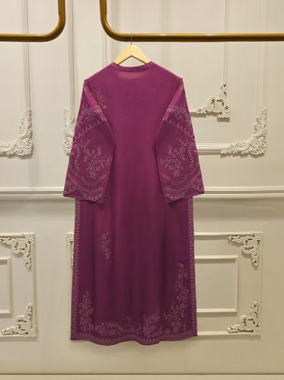 3 Piece - Pure Khaddi Silk Embroidered Suit