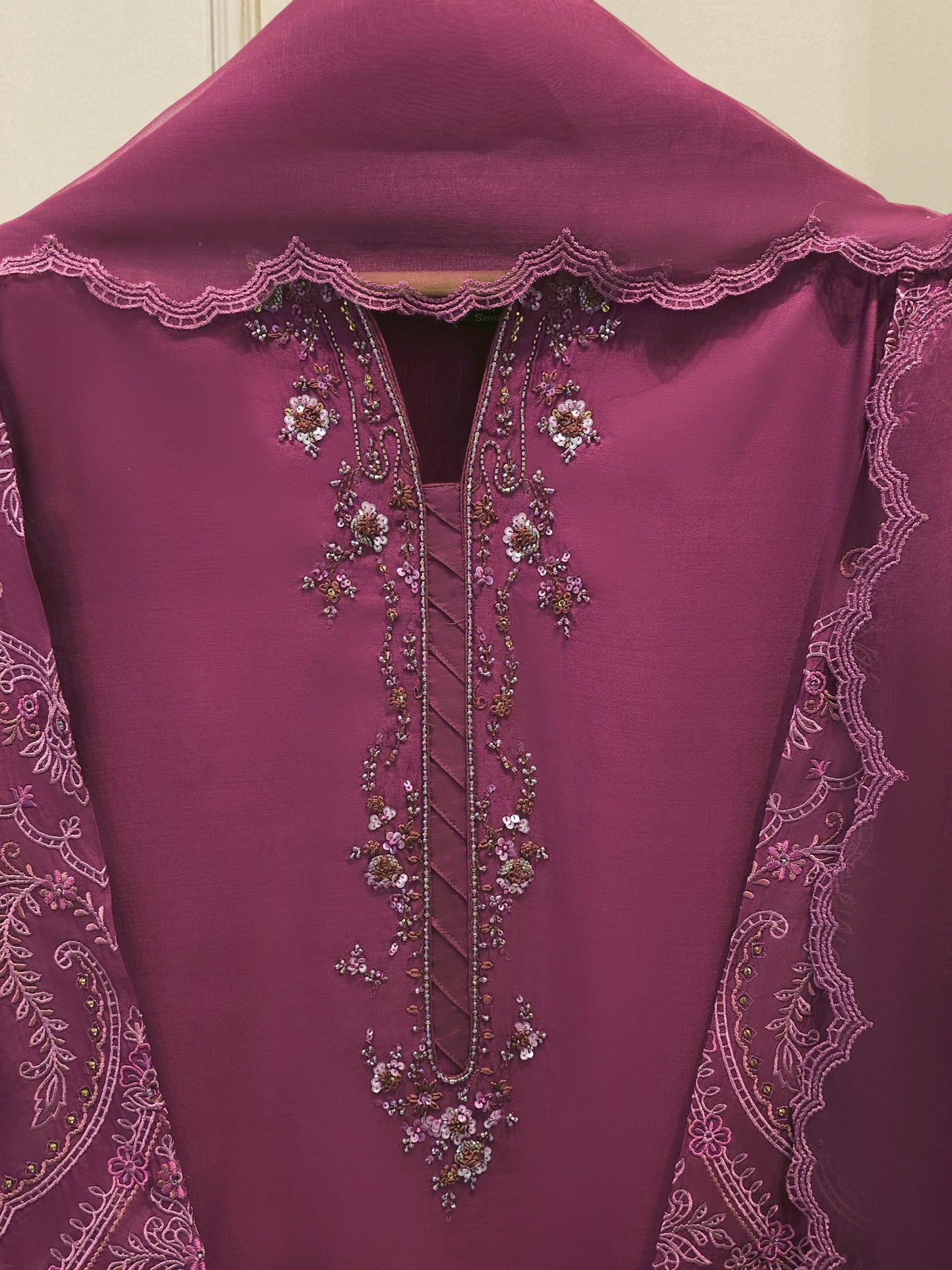 3 Piece - Pure Khaddi Silk Embroidered Suit